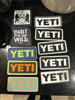 Pack of 10- Yeti Logo Stickers